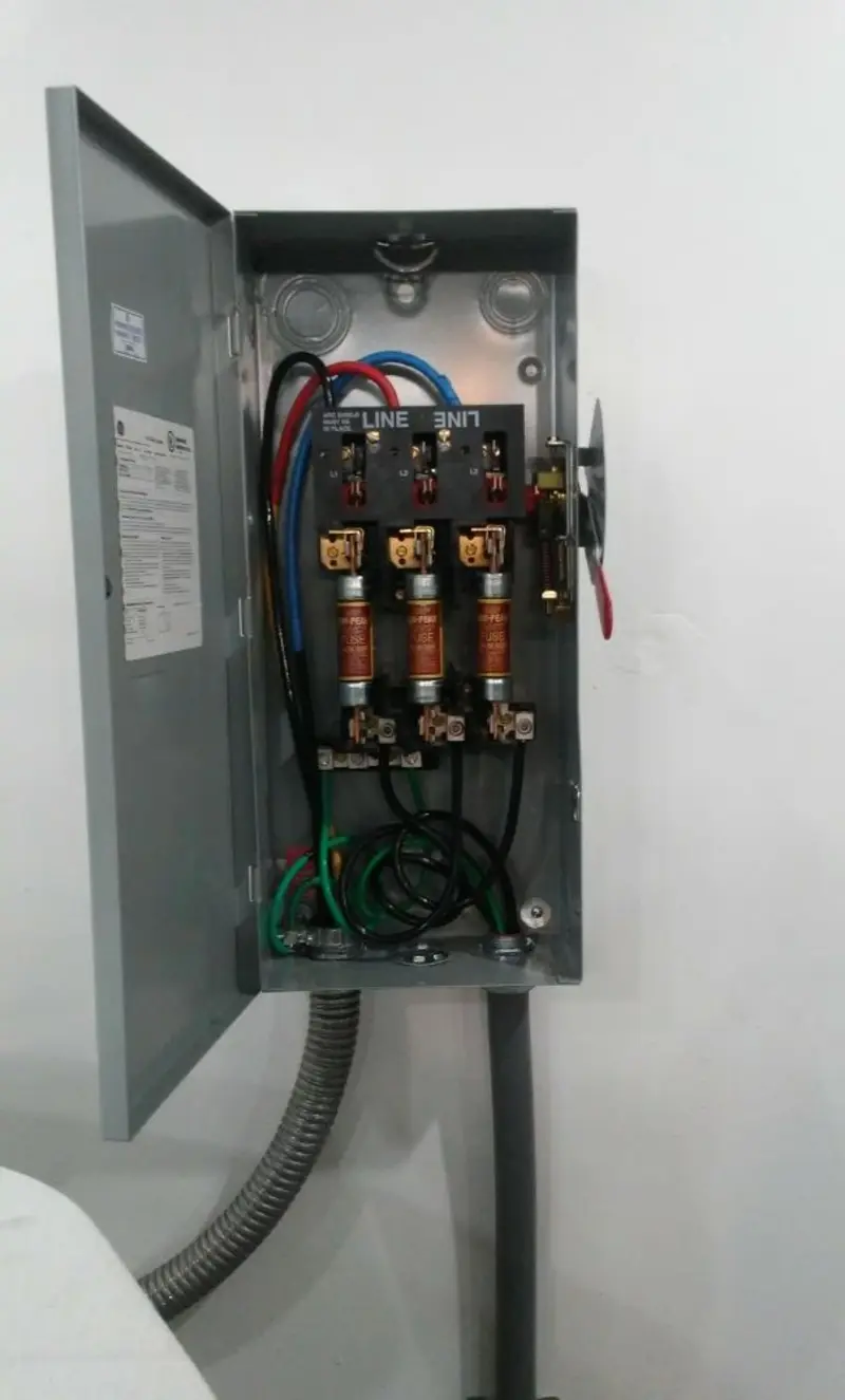 Three-phase disconnect switch installed for Electrical Wiring & Rewiring in Socastee