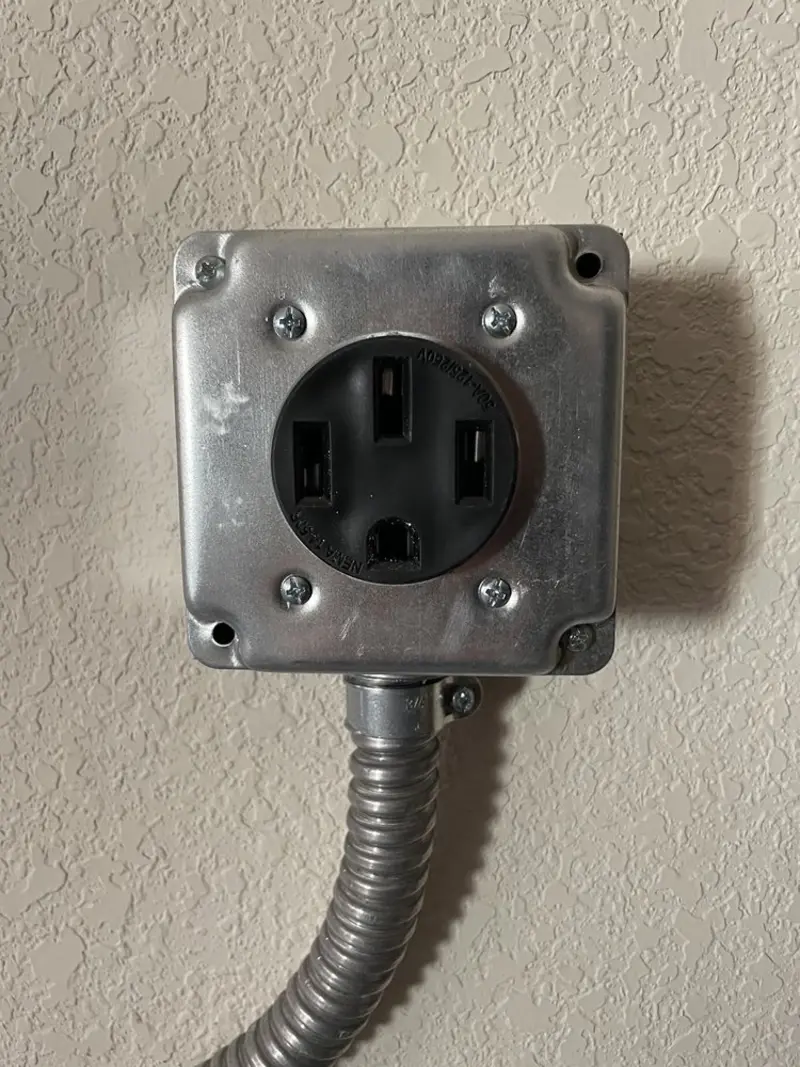 NEMA 14-50 outlet installed for Electrical Panel Upgrade in Socastee